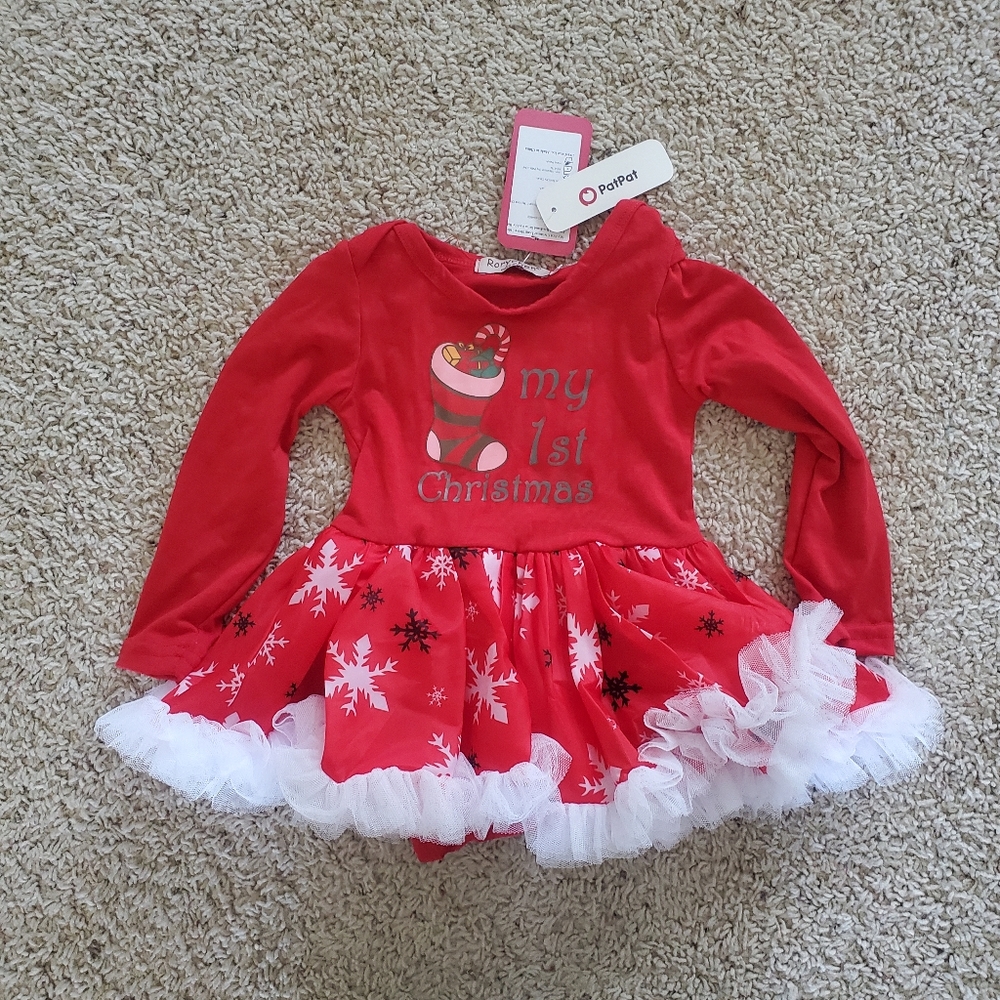 Christmas dress size 6-9 month